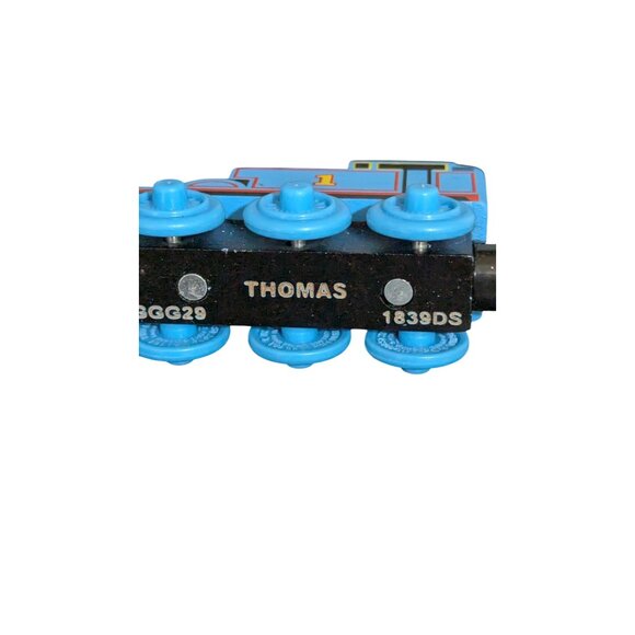 Thomas & Friends Wooden Train James & Thomas 2pc Engine Toys 3" Long Pre-Owned - Picture 5 of 7